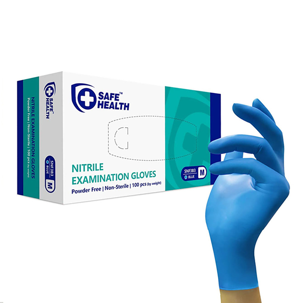 Safe Health Nitrile Powder Free Exam Gloves