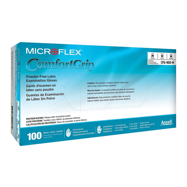 Microflex Comfortgrip Powder Free Natural Latex