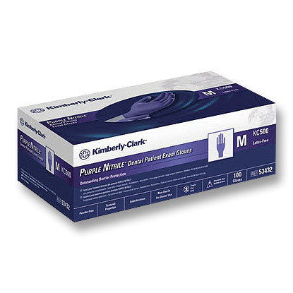 Halyard Purple Nitrile Gloves PF