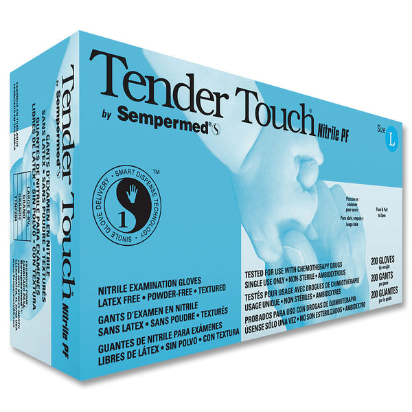 TenderTouch Periwinkle Nitrile Gloves PF