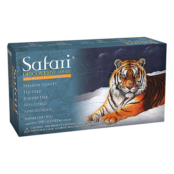 Safari White Latex Gloves Powder Free