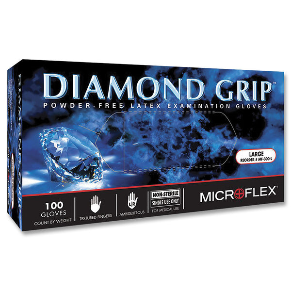 Microflex Diamond Grip Natural Latex