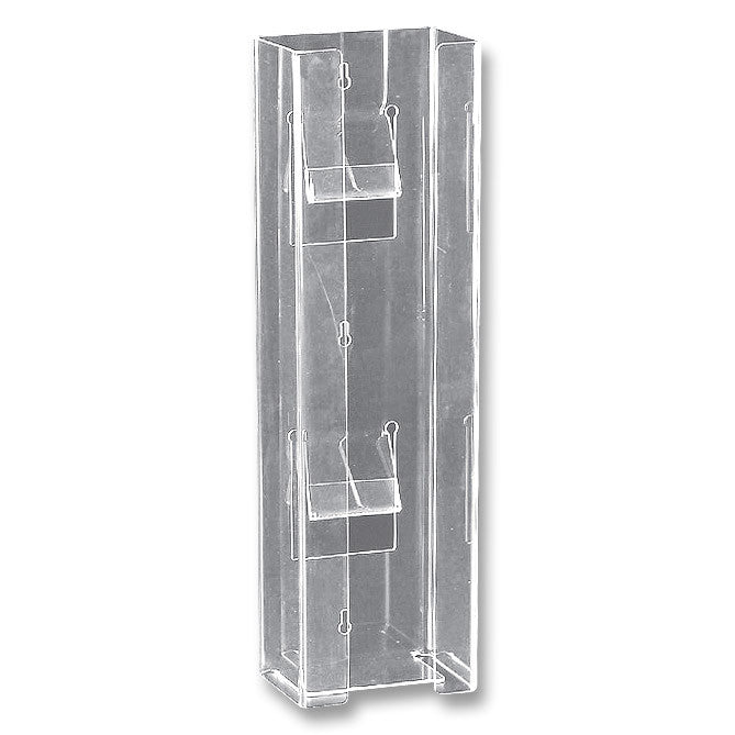 Glove Box Holder - Double Vertical - Clear
