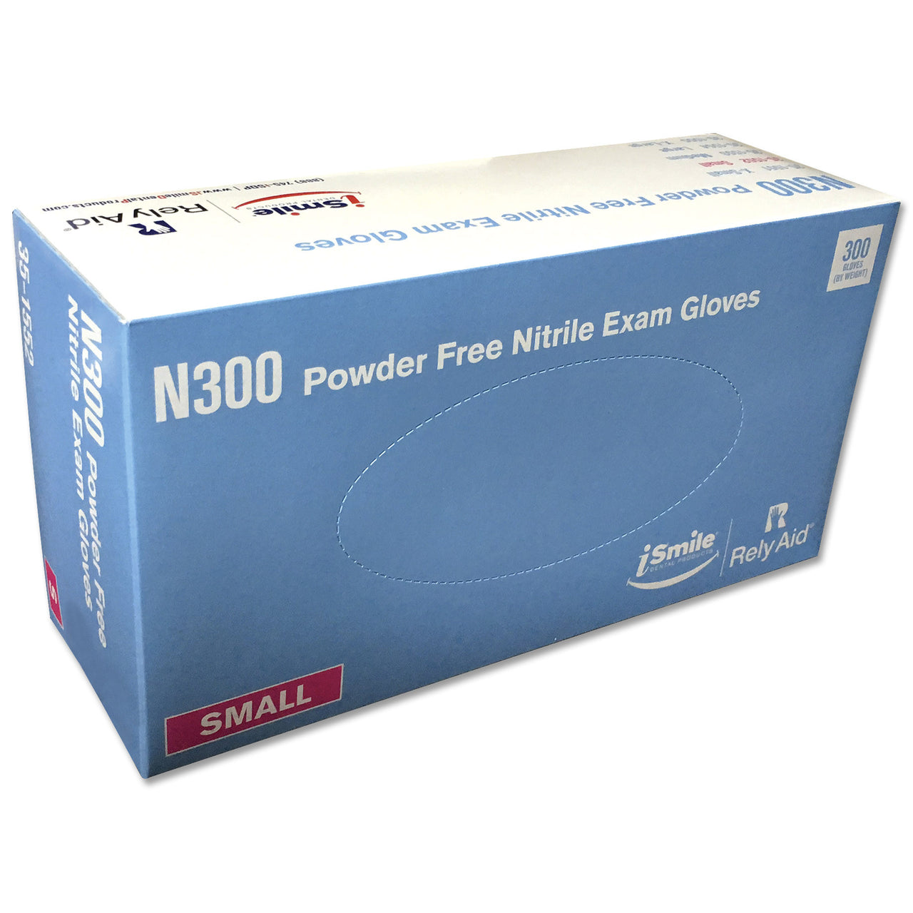 iSmile N300 Blue Nitrile Gloves Pwd-Free