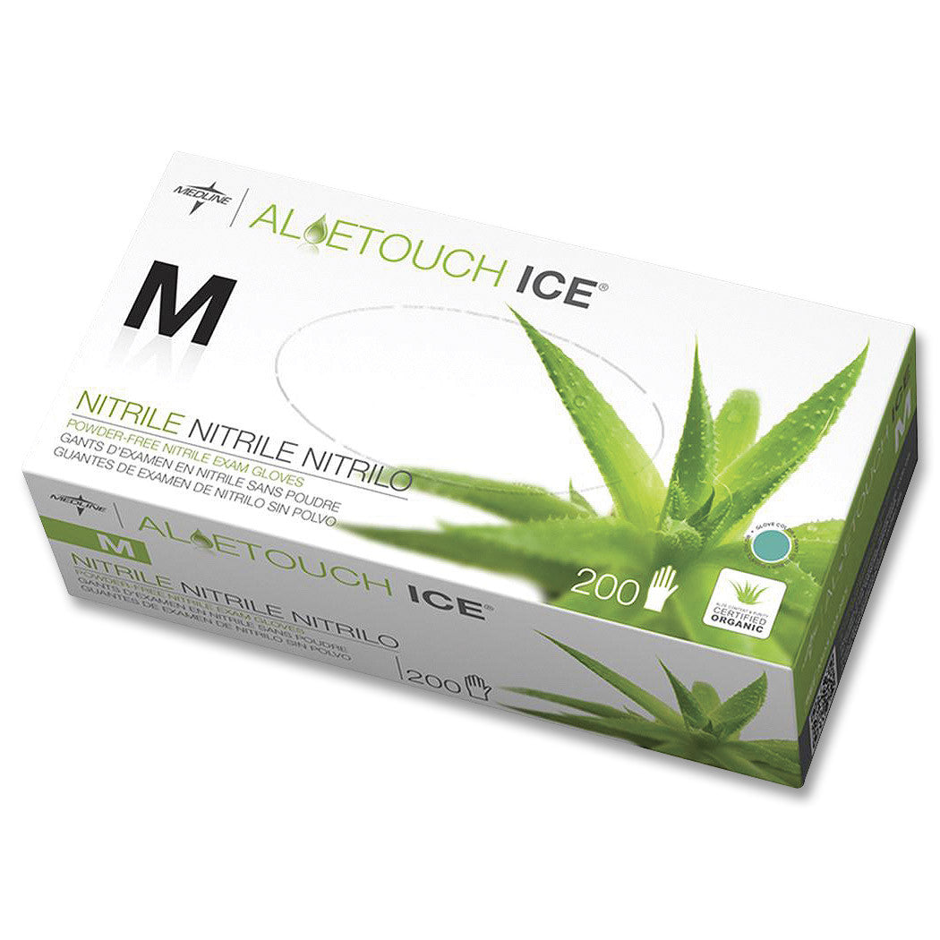 Medline AloeTouch Ice Green Nitrile